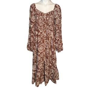 Dokotoo women’s New boho smocked ruffle hem maxi dress